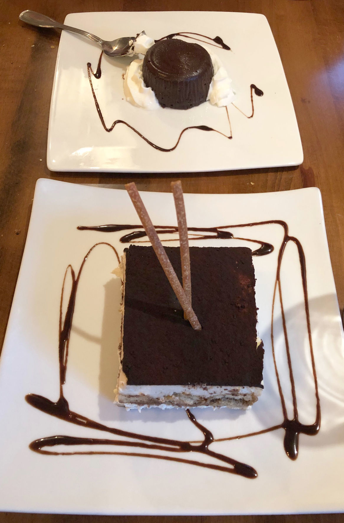 Two Armando's desserts